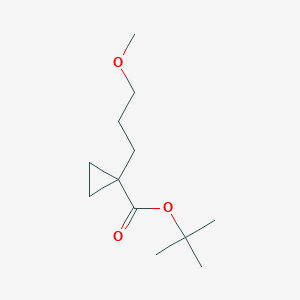 molecular formula C12H22O3 B13719002 tert-Butyl 1-(3-Methoxypropyl)cyclopropanecarboxylate 