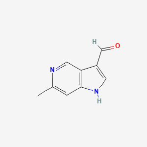 molecular formula C9H8N2O B1371901 6-Methyl-1H-pyrrolo[3,2-c]pyridine-3-carbaldehyde CAS No. 1000342-16-4