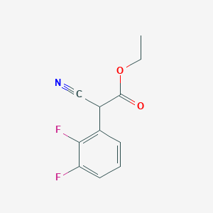 molecular formula C11H9F2NO2 B13719024 Cyano-(2,3-difluoro-phenyl)-acetic acid ethyl ester 