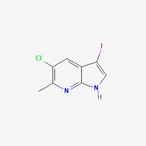 5-Chloro-3-iodo-6-methyl-1H-pyrrolo[2,3-b]pyridine
