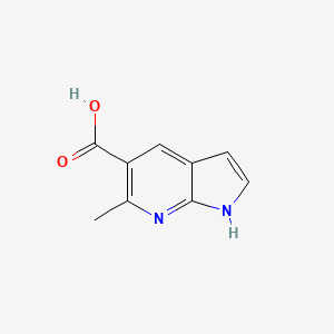 molecular formula C9H8N2O2 B1371905 6-methyl-1H-pyrrolo[2,3-b]pyridine-5-carboxylic acid CAS No. 872355-55-0