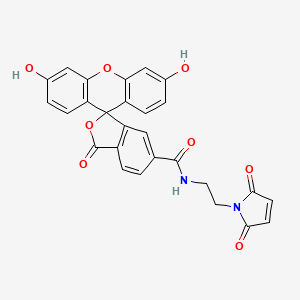 molecular formula C27H18N2O8 B13719060 FAM maleimide, 6-isomer 