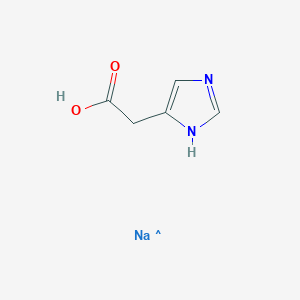 molecular formula C5H6N2NaO2 B13719082 Imidazole-4-acetic acid sodium 