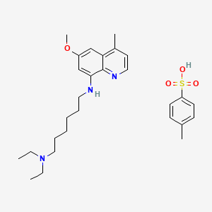 B1371909 N1,N1-Diethyl-N6-(6-methoxy-4-methyl-8-quinolinyl)-1,6-hexanediamine 4-methylbenzenesulfonate CAS No. 1019640-33-5