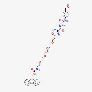 molecular formula C41H54N4O10 B13719096 Fmoc-PEG4-Val-Ala-PAB 