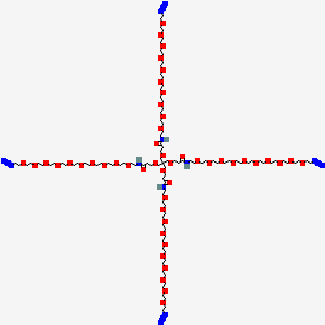 molecular formula C105H204N16O48 B13719154 Tetra-(amido-PEG10-azide) 