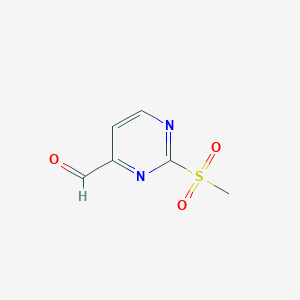 molecular formula C6H6N2O3S B1371919 2-(Methylsulfonyl)pyrimidine-4-carbaldehyde CAS No. 874279-27-3