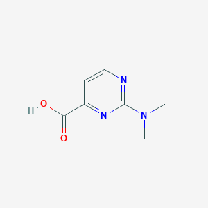 molecular formula C7H9N3O2 B1371923 2-(Dimethylamino)pyrimidine-4-carboxylic acid CAS No. 933759-45-6