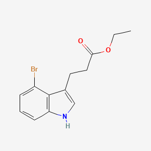 molecular formula C13H14BrNO2 B13719256 Ethyl 3-(4-Bromo-3-indolyl)propanoate 