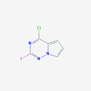 molecular formula C6H3ClIN3 B1371928 4-Chloro-2-iodopyrrolo[2,1-f][1,2,4]triazine CAS No. 1039364-45-8