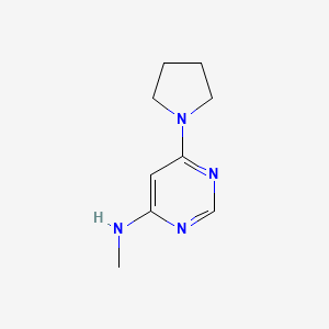 molecular formula C9H14N4 B1371933 N-methyl-6-(pyrrolidin-1-yl)pyrimidin-4-amine 