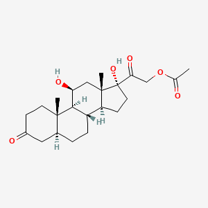 molecular formula C23H34O6 B13719338 Hydrallostane 21-acetate 