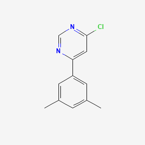 molecular formula C12H11ClN2 B1371955 4-Chloro-6-(3,5-dimethylphenyl)pyrimidine 