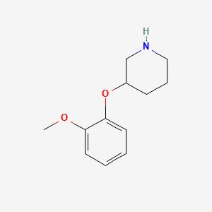 molecular formula C12H17NO2 B1371956 3-(2-Methoxyphenoxy)piperidine CAS No. 902837-27-8