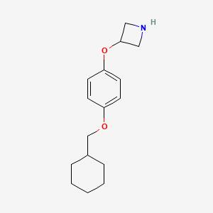 molecular formula C16H23NO2 B13719596 3-(4-Cyclohexylmethoxyphenoxy)-azetidine 