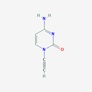 molecular formula C6H5N3O B137196 4-Amino-1-ethynylpyrimidin-2(1H)-one CAS No. 141299-26-5