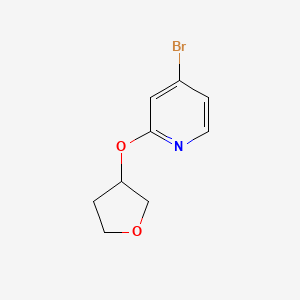 molecular formula C9H10BrNO2 B1371961 4-Bromo-2-((tetrahydrofuran-3-yl)oxy)pyridine CAS No. 1142194-55-5