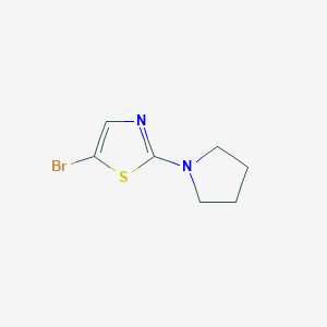 molecular formula C7H9BrN2S B1371968 5-Bromo-2-(pyrrolidin-1-YL)thiazole CAS No. 933696-74-3