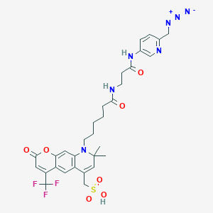 molecular formula C31H34F3N7O7S B13719862 APDye 430 Picolyl Azide 