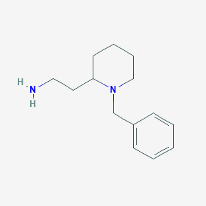 molecular formula C14H22N2 B1371987 2-(1-Benzylpiperidin-2-YL)ethanamine CAS No. 915919-74-3