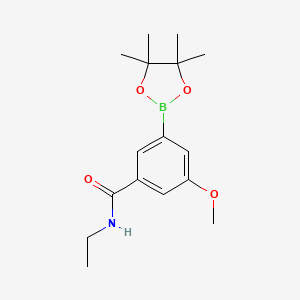 molecular formula C16H24BNO4 B13719870 N-Ethyl-3-methoxy-5-(4,4,5,5-tetramethyl-[1,3,2]dioxaborolan-2-yl)-benzamide 