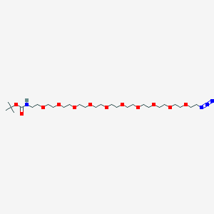 molecular formula C27H54N4O12 B13719977 t-Boc-N-amido-PEG10-Azide 
