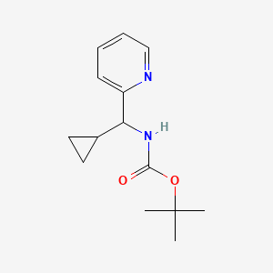 molecular formula C14H20N2O2 B13720026 N-Boc-1-cyclopropyl-1-(2-pyridyl)methanamine 