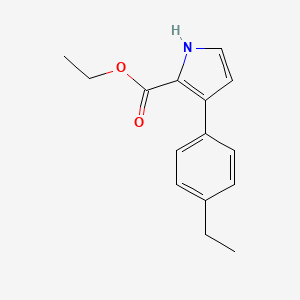 molecular formula C15H17NO2 B13720112 Ethyl 3-(4-Ethylphenyl)-1H-pyrrole-2-carboxylate 