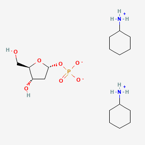 molecular formula C17H37N2O7P B13720140 2-Deoxy-alpha-D-ribose 1-phosphate bis(cyclohexylammonium) salt 