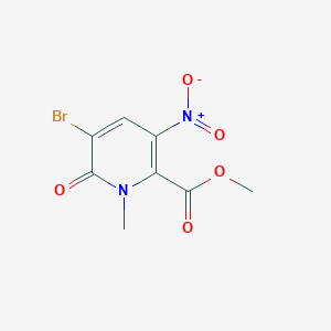 molecular formula C8H7BrN2O5 B13720267 Methyl 5-Bromo-1-methyl-3-nitro-6-oxo-1,6-dihydropyridine-2-carboxylate 