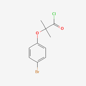 molecular formula C10H10BrClO2 B1372027 2-(4-Bromophenoxy)-2-methylpropanoyl chloride CAS No. 49803-18-1