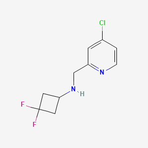 molecular formula C10H11ClF2N2 B13720325 N-((4-chloropyridin-2-yl)methyl)-3,3-difluorocyclobutanamine 