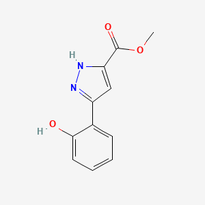molecular formula C11H10N2O3 B13720342 Methyl 5-(2-Hydroxyphenyl)-1H-pyrazole-3-carboxylate 