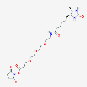 molecular formula C23H38N4O9 B13720344 Desthiobiotin-PEG3-NHS ester 