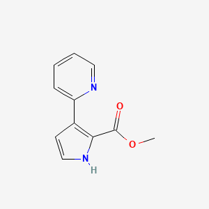 molecular formula C11H10N2O2 B13720347 Methyl 3-(2-Pyridyl)-1H-pyrrole-2-carboxylate 