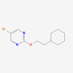 molecular formula C12H17BrN2O B13720375 5-Bromo-2-(2-cyclohexylethoxy)pyrimidine 