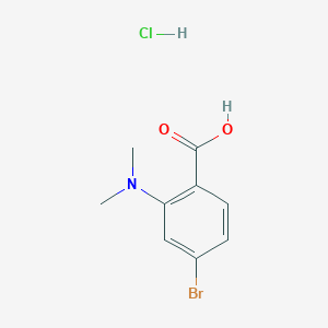 molecular formula C9H11BrClNO2 B1372041 4-Bromo-2-(dimethylamino)benzoic acid hydrochloride CAS No. 1209966-33-5