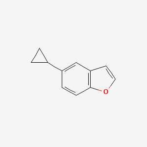 molecular formula C11H10O B13720463 5-Cyclopropylbenzofuran 