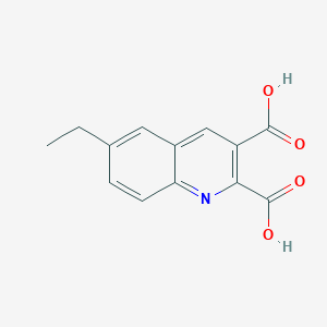 molecular formula C13H11NO4 B13720466 6-Ethylquinoline-2,3-dicarboxylic acid CAS No. 92513-46-7
