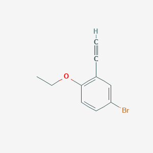 molecular formula C10H9BrO B13720482 4-Bromo-1-ethoxy-2-ethynyl-benzene 