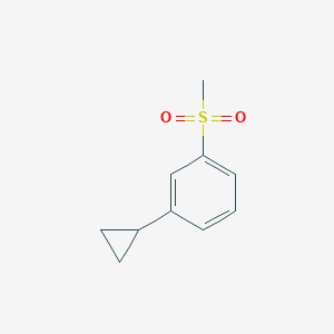 molecular formula C10H12O2S B13720497 1-Cyclopropyl-3-(methylsulfonyl)benzene 