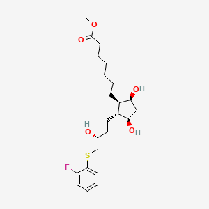 molecular formula C23H35FO5S B13720516 methyl 7-[(1R,2R,3R,5S)-2-[(3R)-4-(2-fluorophenyl)sulfanyl-3-hydroxybutyl]-3,5-dihydroxycyclopentyl]heptanoate 