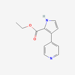 molecular formula C12H12N2O2 B13720631 Ethyl 3-(4-Pyridyl)-1H-pyrrole-2-carboxylate 