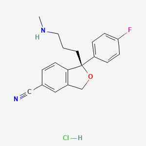 molecular formula C19H20ClFN2O B13720694 (S)-N-Desmethyl Citalopram Hydrochloride 