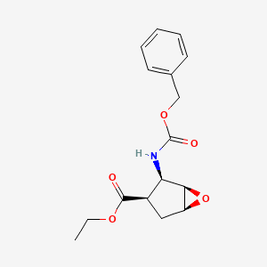 molecular formula C16H19NO5 B13720747 all-cis-2-Benzyloxycarbonylamino-6-oxa-bicyclo[3.1.0]hexane-3-carboxylic acid ethyl ester 