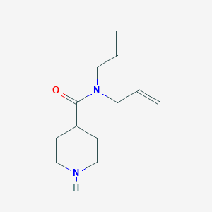 molecular formula C12H20N2O B13720771 Piperidine-4-carboxylic acid diallylamide 