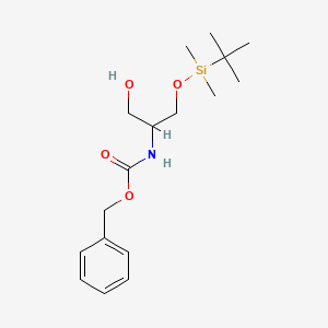 molecular formula C17H29NO4Si B13720807 Benzyl 2-((tert-butyl(dimethyl)silyl)oxy)-1-(hydroxymethyl)ethylcarbamate 