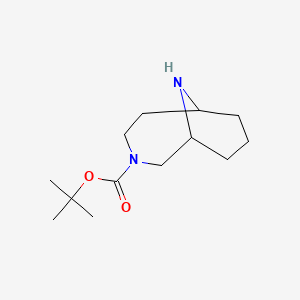 molecular formula C13H24N2O2 B1372083 Tert-butyl 3,10-diazabicyclo[4.3.1]decane-3-carboxylate CAS No. 897396-23-5