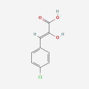 molecular formula C9H7ClO3 B13720840 3-(4-Chlorophenyl)-2-hydroxy-acrylic acid 