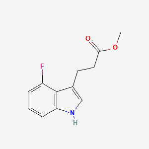 molecular formula C12H12FNO2 B13720901 Methyl 3-(4-Fluoro-3-indolyl)propanoate 